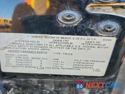 Zdjęcie 12 z 12 samochodu: 2006 CHEV SILVERADO VIN:3GCEC14X66G242810 - miniatura