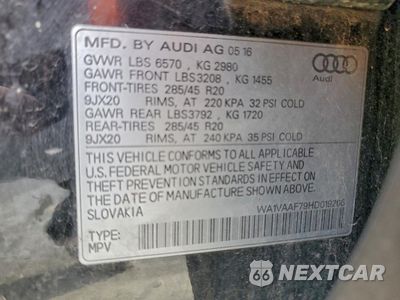 Zdjęcie 13 z 16 samochodu: 2017 AUDI Q7 PRESTIGE VIN:WA1VAAF79HD019206 - miniatura