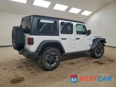 Trzecie zdjęcie samochodu z tyłu: 2024 JEEP WRANGLER RUBICON 4XE VIN:1C4RJXR64RW241753 - miniatura