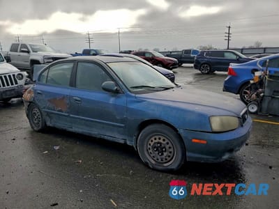 Czwarte zdjęcie samochodu z boku: 2001 HYUNDAI ELANTRA GLS VIN:KMHDN45D21U205380 - miniatura