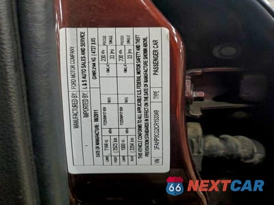 Zdjęcie 12 z 12 samochodu: 2012 FORD FUSION SEL VIN:3FAHP0CG2CR153349 - miniatura