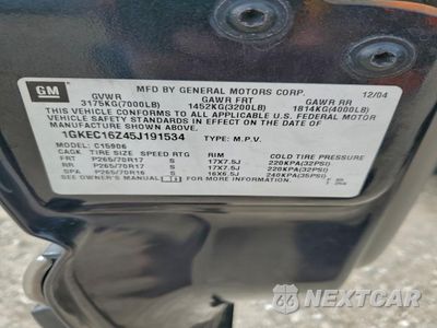 Zdjęcie 13 z 15 samochodu: 2005 GMC YUKON XL C1500 VIN:1GKEC16Z45J191534 - miniatura