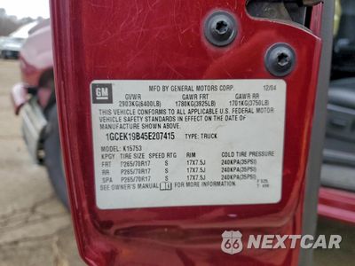 Zdjęcie 12 z 14 samochodu: 2005 CHEVROLET SILVERADO K1500 VIN:1GCEK19B45E207415 - miniatura
