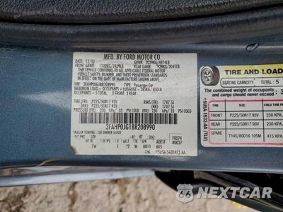 Zdjęcie 12 z 12 samochodu: 2011 FORD FUSION SEL VIN:3FAHP0JG1BR208990 - miniatura