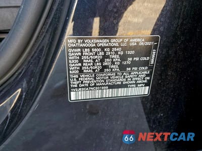 Zdjęcie 12 z 12 samochodu: 2022 VOLKSWAGEN ATLAS CROSS SPORT SE VIN:1V2JE2CA7NC201999 - miniatura