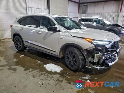 Czwarte zdjęcie samochodu z boku: 2023 ACURA MDX A-SPEC VIN:5J8YE1H00PL037574 - miniatura