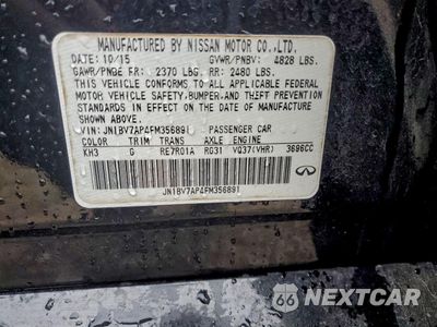 Zdjęcie 12 z 12 samochodu: 2015 INFINITI Q50 BASE VIN:JN1BV7AP4FM356891 - miniatura