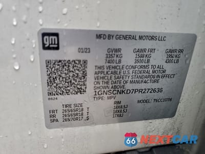 Zdjęcie 13 z 16 samochodu: 2023 CHEVROLET TAHOE C1500 LT VIN:1GNSCNKD7PR272636 - miniatura