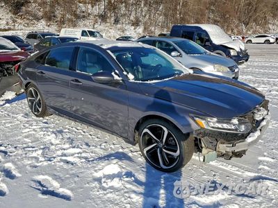 Czwarte zdjęcie samochodu z boku: 2018 HONDA ACCORD SPORT VIN:1HGCV1F32JA243327 - miniatura