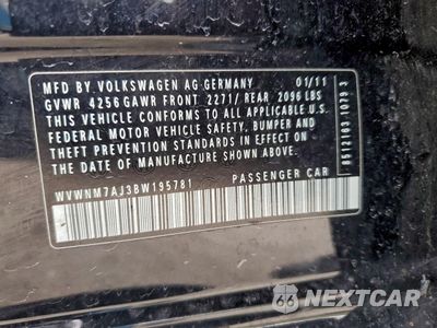 Zdjęcie 13 z 15 samochodu: 2011 VOLKSWAGEN GOLF VIN:WVWNM7AJ3BW195781 - miniatura