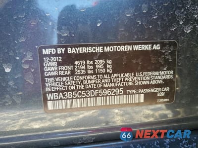 Zdjęcie 12 z 12 samochodu: 2013 BMW 328 XI SULEV VIN:WBA3B5C53DF596295 - miniatura