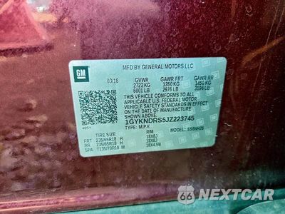 Zdjęcie 14 z 14 samochodu: 2018 CADILLAC XT5 LUXURY VIN:1GYKNDRS5JZ223745 - miniatura
