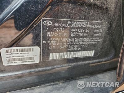 Zdjęcie 12 z 13 samochodu: 2013 HYUNDAI SONATA GLS VIN:5NPEB4AC7DH575527 - miniatura