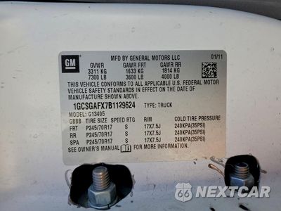 Zdjęcie 13 z 13 samochodu: 2011 CHEVROLET EXPRESS G1500 VIN:1GCSGAFX7B1129624 - miniatura