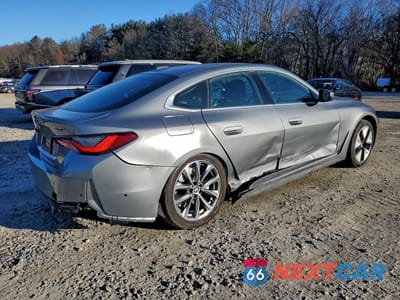 Trzecie zdjęcie samochodu z tyłu: 2024 BMW I4 EDRIVE 35 VIN:WBY43AW08RFS88445 - miniatura