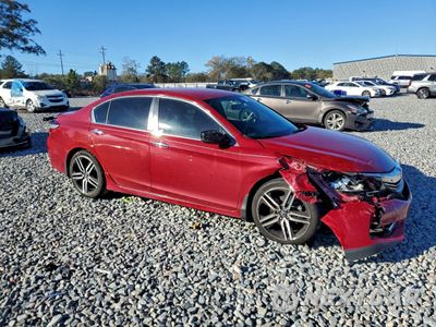Czwarte zdjęcie samochodu z boku: 2017 HONDA ACCORD SPORT VIN:1HGCR2F50HA010214 - miniatura