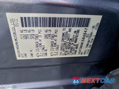 Zdjęcie 13 z 13 samochodu: 2022 NISSAN ROGUE SV VIN:5N1BT3BBXNC684847 - miniatura