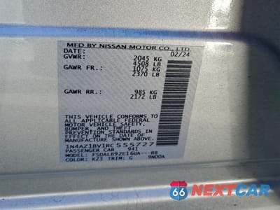 Zdjęcie 12 z 12 samochodu: 2024 NISSAN LEAF S VIN:1N4AZ1BV1RC555727 - miniatura
