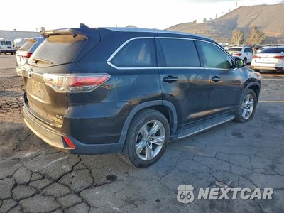 Trzecie zdjęcie samochodu z tyłu: 2016 TOYOTA HIGHLANDER XLE VIN:5TDKKRFH2GS504500 - miniatura