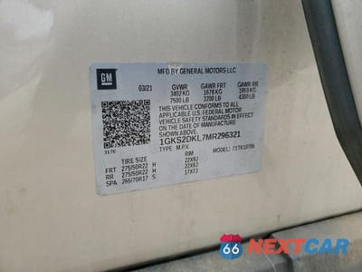 Zdjęcie 14 z 14 samochodu: 2021 GMC YUKON DENALI VIN:1GKS2DKL7MR296321 - miniatura