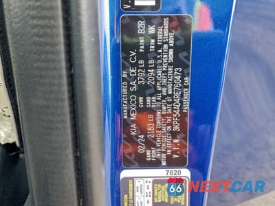 Zdjęcie 12 z 12 samochodu: 2024 KIA FORTE GT LINE VIN:3KPF54AD4RE760473 - miniatura