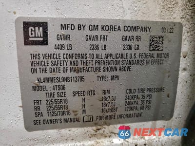 Zdjęcie 13 z 13 samochodu: 2022 BUICK ENCORE GX SELECT VIN:KL4MMESL9NB113705 - miniatura