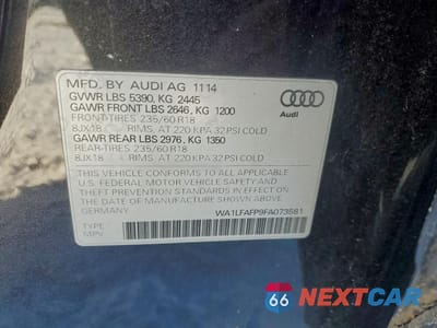 Zdjęcie 13 z 13 samochodu: 2015 AUDI Q5 PREMIUM PLUS VIN:WA1LFAFP9FA073581 - miniatura