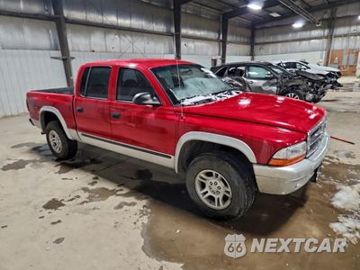 Czwarte zdjęcie samochodu z boku: 2004 DODGE DAKOTA QUAD SLT VIN:1D7HG48N94S699411 - miniatura
