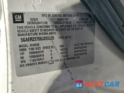 Zdjęcie 13 z 13 samochodu: 2008 BUICK ENCLAVE CXL VIN:5GAER23768J289229 - miniatura
