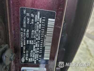 Zdjęcie 12 z 12 samochodu: 2013 KIA OPTIMA EX VIN:5XXGN4A76DG212781 - miniatura
