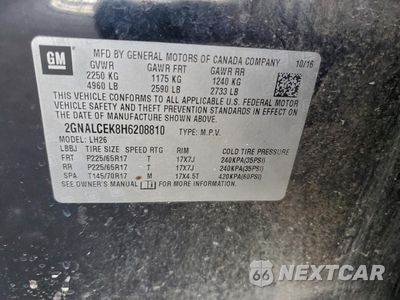 Zdjęcie 13 z 14 samochodu: 2017 CHEVROLET EQUINOX LT VIN:2GNALCEK8H6208810 - miniatura