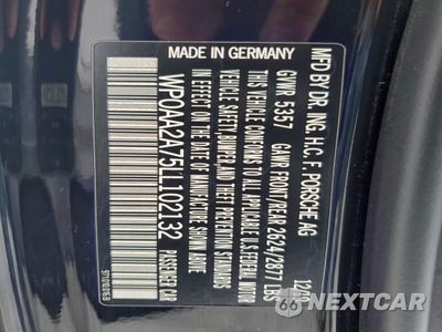 Zdjęcie 12 z 12 samochodu: 2020 PORSCHE PANAMERA 4 VIN:WP0AA2A75LL102132 - miniatura