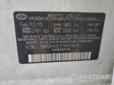 Zdjęcie 12 z 14 samochodu: 2015 HYUNDAI ELANTRA SE VIN:5NPDH4AE1FH645828 - miniatura