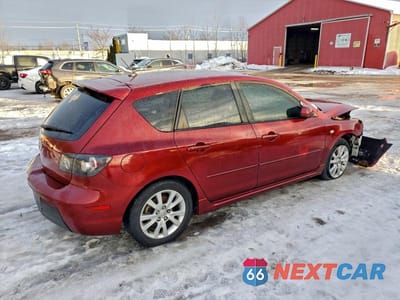 Trzecie zdjęcie samochodu z tyłu: 2008 MAZDA 3 HATCHBACK VIN:JM1BK343081149300 - miniatura