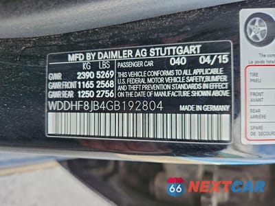 Zdjęcie 12 z 12 samochodu: 2016 MERCEDES-BENZ E 350 4MATIC VIN:WDDHF8JB4GB192804 - miniatura