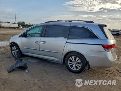 Drugie zdjęcie samochodu z przodu: 2014 HONDA ODYSSEY EXL VIN:5FNRL5H64EB128318 - miniatura