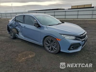 Czwarte zdjęcie samochodu z boku: 2019 HONDA CIVIC SPORT TOURING VIN:SHHFK7H9XKU400134 - miniatura