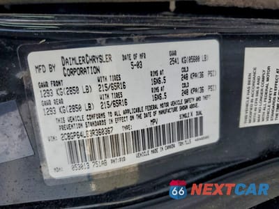 Zdjęcie 13 z 13 samochodu: 2003 CHRYSLER TOWN & COUNTRY LIMITED VIN:2C8GP64L83R360367 - miniatura
