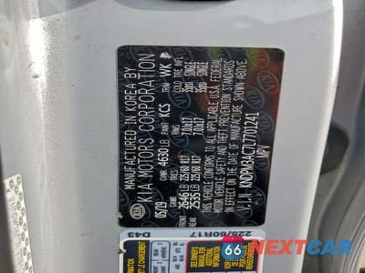 Zdjęcie 13 z 13 samochodu: 2020 KIA SPORTAGE LX VIN:KNDPM3AC7L7701241 - miniatura