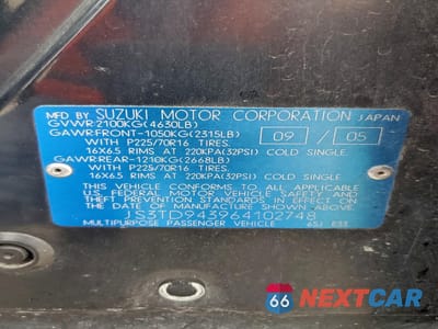 Zdjęcie 13 z 14 samochodu: 2006 SUZUKI GRAND VITARA PREMIUM VIN:JS3TD943964102748 - miniatura