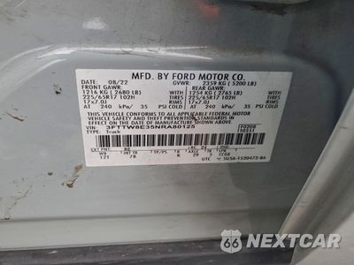 Zdjęcie 13 z 16 samochodu: 2022 FORD MAVERICK XL VIN:3FTTW8E35NRA80125 - miniatura
