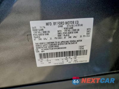 Zdjęcie 13 z 13 samochodu: 2017 FORD EXPLORER XLT VIN:1FM5K7D81HGB30330 - miniatura