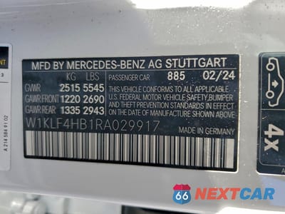 Zdjęcie 12 z 14 samochodu: 2024 MERCEDES-BENZ E 350 4MATIC VIN:W1KLF4HB1RA029917 - miniatura