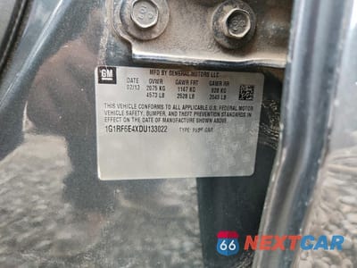 Zdjęcie 12 z 12 samochodu: 2013 CHEVROLET VOLT VIN:1G1RF6E4XDU133022 - miniatura