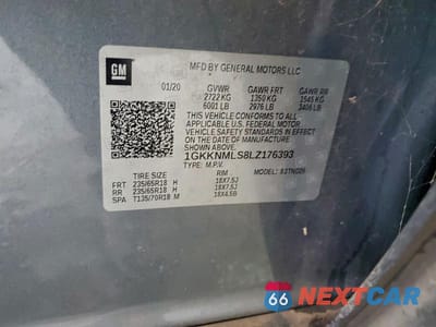 Zdjęcie 13 z 13 samochodu: 2020 GMC ACADIA SLT VIN:1GKKNMLS8LZ176393 - miniatura