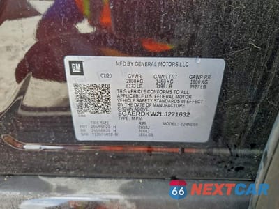 Zdjęcie 13 z 13 samochodu: 2020 BUICK ENCLAVE AVENIR VIN:5GAERDKW2LJ271632 - miniatura