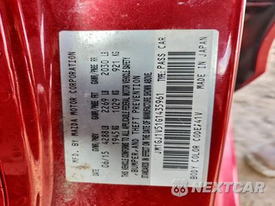 Zdjęcie 12 z 13 samochodu: 2016 MAZDA 6 TOURING VIN:JM1GJ1V51G1435961 - miniatura
