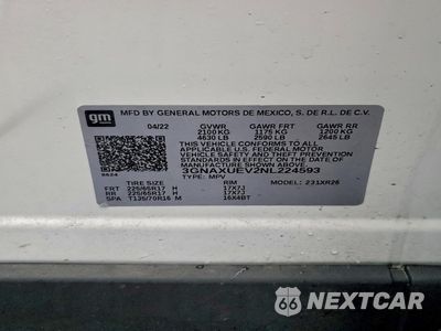 Zdjęcie 14 z 14 samochodu: 2022 CHEVROLET EQUINOX LT VIN:3GNAXUEV2NL224593 - miniatura