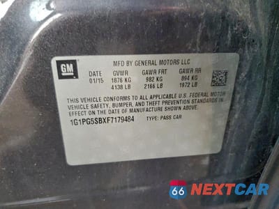 Zdjęcie 12 z 12 samochodu: 2015 CHEVROLET CRUZE LTZ VIN:1G1PG5SBXF7179484 - miniatura