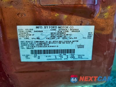 Zdjęcie 12 z 12 samochodu: 2005 FORD F150 VIN:1FTRX12W25FA99015 - miniatura